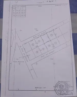 Terrain 1 lot en vente à Bè Château rue de l'OCAM – 80 millions FCFA