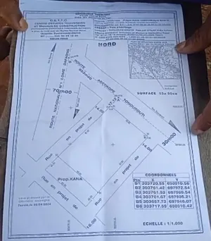 Terrain 6 lots en vente en angle de rue en bordure de la grande voie à Kpotave – 20 millions FCFA le lot — photo 2