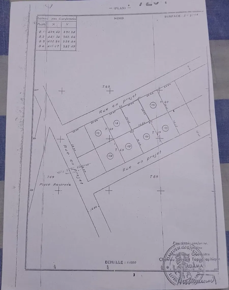 Terrain 1 lot en vente à Bè Château rue de l'OCAM – 80 millions FCFA
