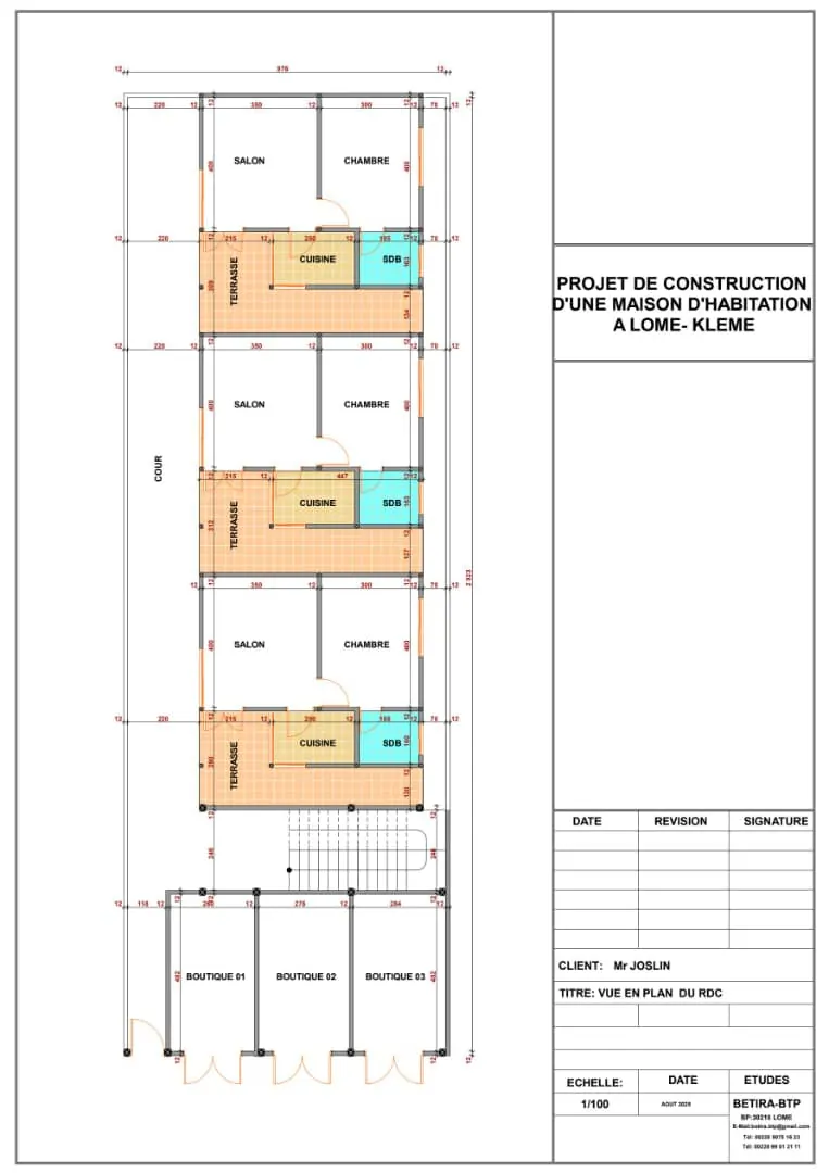 Maison inachevée sur dalle 3 chambres 300 m² en vente à Zanguéra Klémé Agokpanou – 25 millions FCFA