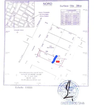 Terrain demi-lot en vente en angle de rue à Adidogomé Wonyomé – à partir de 12 millions FCFA — photo 2