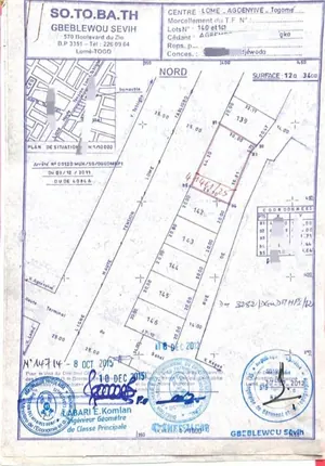 Terrain demi-lot de 300 m² en vente à Agoè Koffi Panou – 25 millions FCFA
