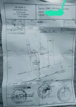 Terrain de plus de 2 lots en vente à Kpogan Agodeke – 50 millions FCFA