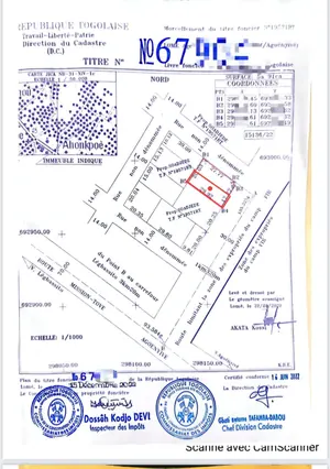 Terrain demi-lot en vente en bordure de grande route à Agoè Sogbossito Somayaf – 15 000 000 FCFA — photo 3