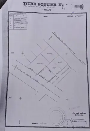 Terrain en vente en angle de rue à Avenou Adjinamoto – 80 millions FCFA à débattre