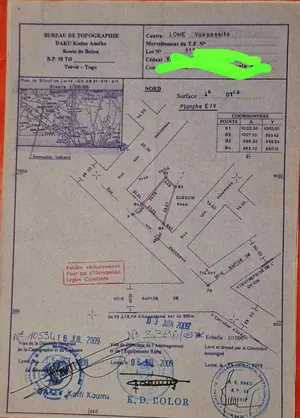 Terrain 450 m² en vente à Amadahomé – 27 000 000 FCFA — photo 2