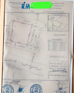 Terrain 1200 m² en vente à Abobo Logopé – prix à partir de 4,5 millions FCFA le lot