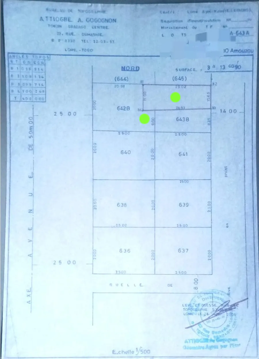 Maison 7 pièces 362 m² en vente à Avedji phase près du carrefour Margot – 40 millions FCFA