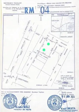 Terrain 2 lots en vente en angle de rue à Kpala – 25 millions FCFA