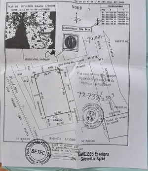 Terrain 10 lots collés à vendre à Davié Péage, proche du goudron – 15 millions FCFA le lot