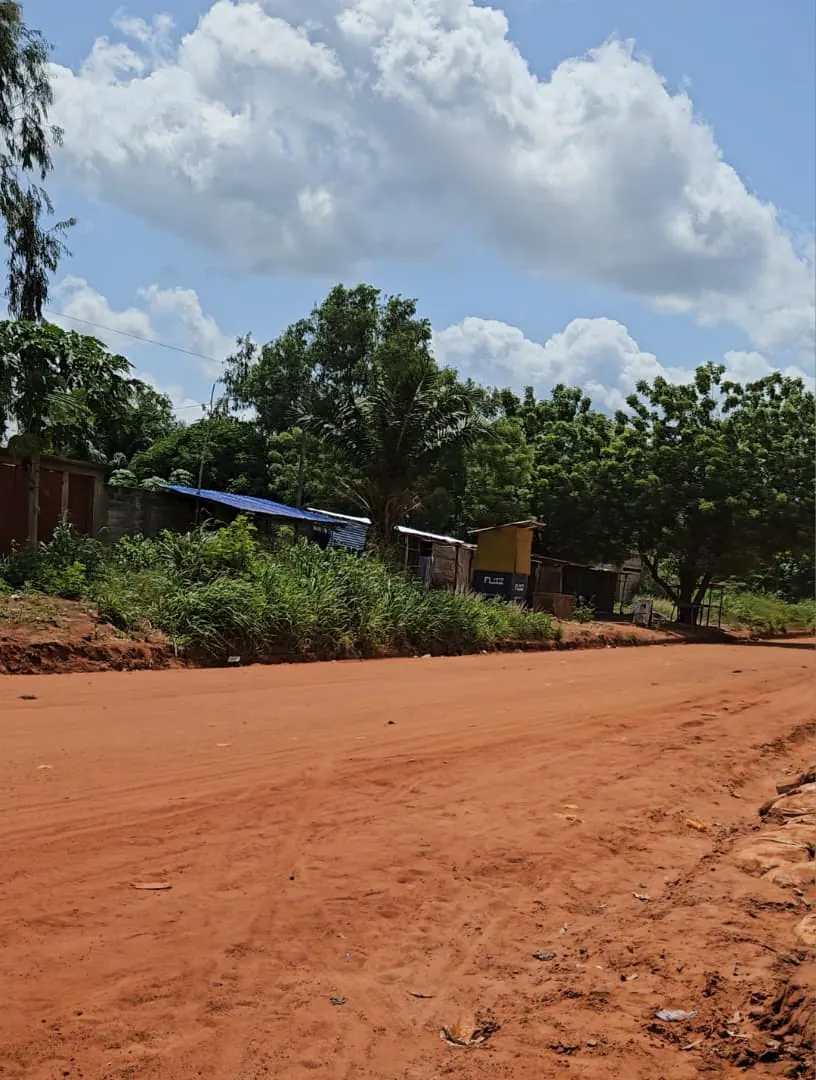 Terrain 384 m² en vente en bordure de goudron à Apéssito – 18 000 000 FCFA