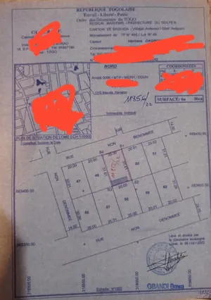 Terrain 1 lot en vente à Agodeka – 40 millions FCFA — photo 2