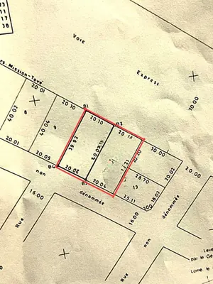 Terrain 2 lots en vente en bordure du goudron CEDEAO à Agoè Anokui – 110 millions FCFA le lot