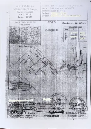 Maison 3 chambres à vendre sur demi-lot à Agoè 2 Lions – 35 millions FCFA