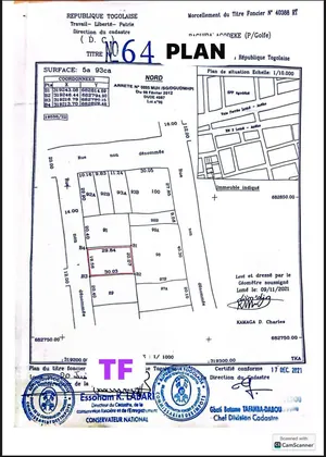Terrain 1 lot en vente à Kpogan Agodeke plage – 25 millions FCFA
