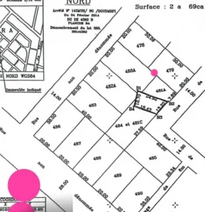 Terrain demi-lot à vendre à Amandahomé – 15 millions FCFA