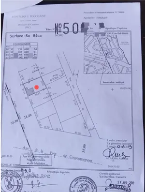 Vente d'une maison à Agoè Demakpoè, 3 chambres, 1 lot (594 m²), avec dépendance, à 50 m du goudron – 55 millions FCFA
