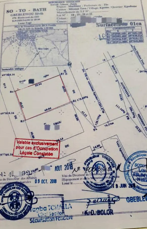 Terrain 1 lot et demi en vente à Apessito quartier la Paix – prix au lot à confirmer