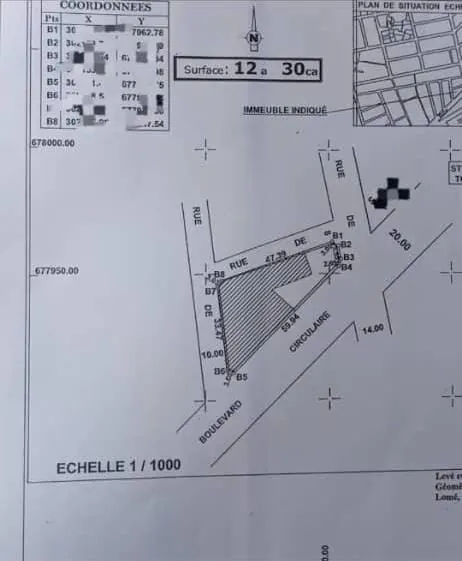 Immeuble à vendre à Nyékonakpoè, angle de rue – 800 millions FCFA
