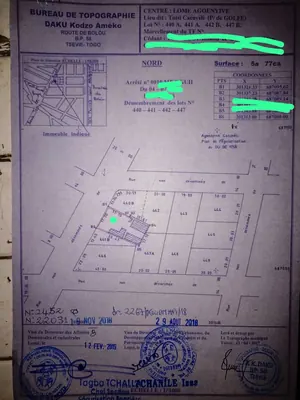 Terrain de 577 m² en vente à Agoè Cacaveli – 45 millions FCFA — photo 2