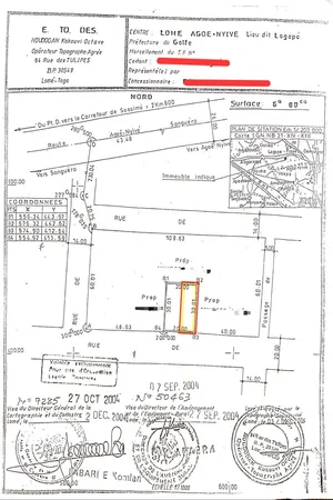 Vente d'un terrain à Agoè Logopé, demi-lot de 300 m², bord de la grande voie de 20 m, près du carrefour Épervier – 22 millions FCFA — photo 5
