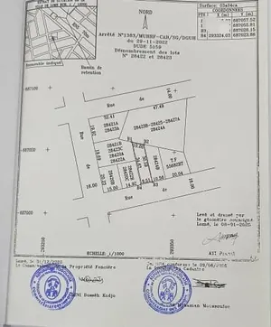 Terrain demi-lot 300 m² à vendre à Adidogomé Attigangomé Molo Molo – 17 millions FCFA — photo 1