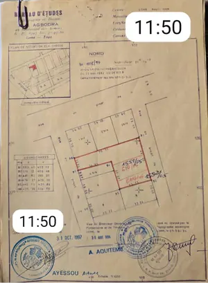 Terrain 2 lots (1200 m²) en vente à Kanyikopé Cocec – 35 millions FCFA le lot