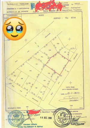 Terrain de 678 m² en vente à Agbalepedo – 65 millions FCFA — photo 2