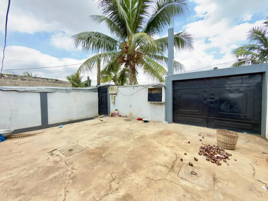 Vente d'une maison à Zanguera Dangbéssito, demi-lot 300 m², 3 appartements de 2 pièces, proche du goudron – 27 millions FCFA