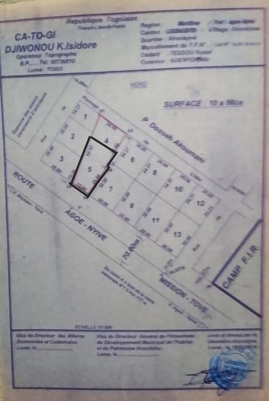 Maison en vente sur 1 lot à Sogbossito Somayaf, Agoè – 30 millions FCFA