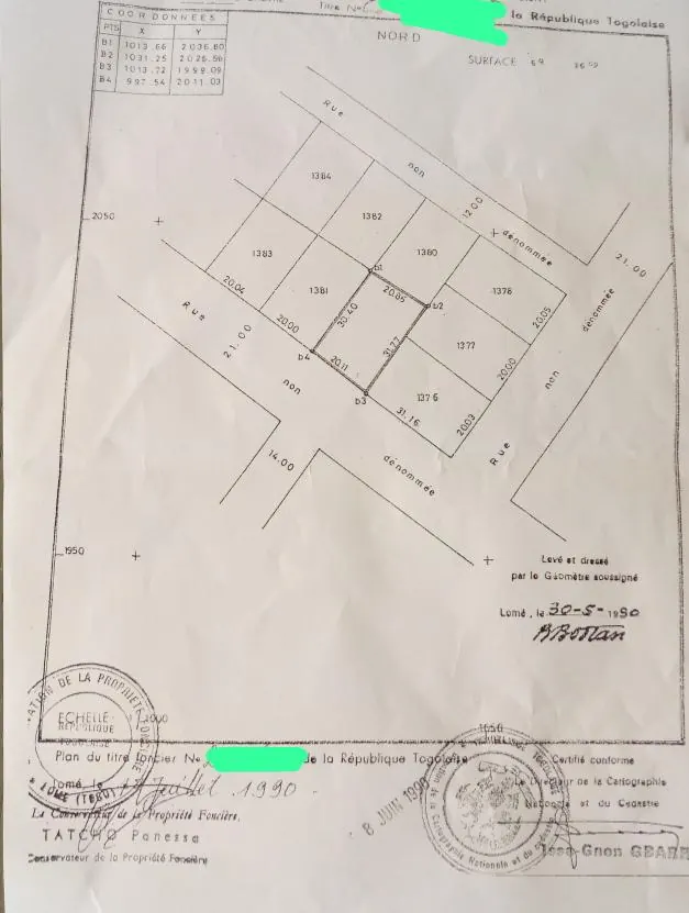 Terrain 1 lot à vendre à Totsi – 45 millions FCFA