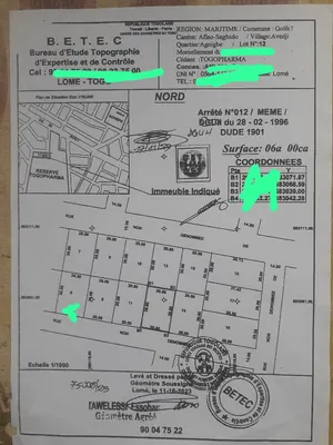 Terrain 1 lot en vente à Adidogomé derrière Super Marché Champion – 52 millions FCFA — photo 3