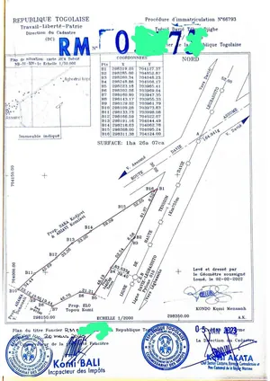 Terrain d'un hectare en vente à Davié Tekpo Djigbé – 7 millions FCFA le lot