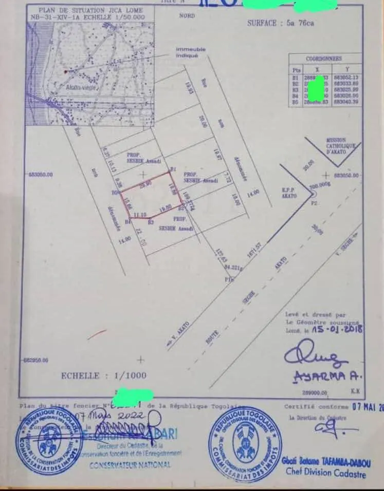 Terrain 1 lot clôturé à vendre à Akato Viepé après la Base EBOMAF – 16 millions FCFA