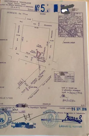 Terrain 79 m² en vente à Zanguera Zopomahé avec Titre Foncier – 3 500 000 FCFA