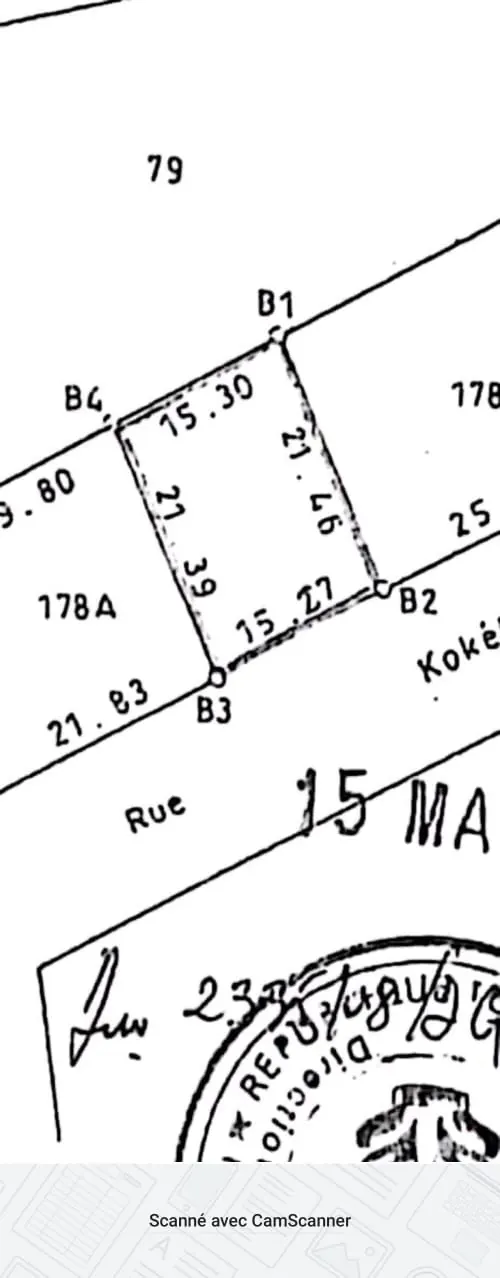 Terrain 300 m² en vente à Assigamé, Grand Marché de Lomé – 300 millions FCFA