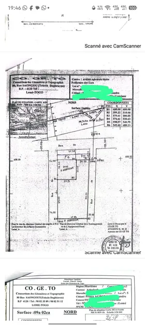 Terrain 8 lots à vendre côté plage à Agbodrafo – 15 millions FCFA le lot — photo 2