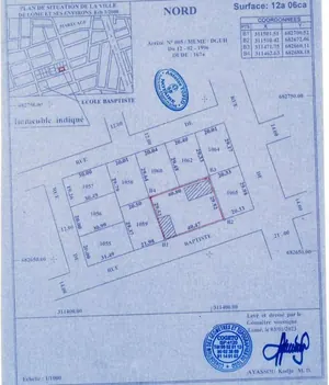 Terrain 2 lots de 1200 m² en vente à Adakpamé Abocopé – 60 millions FCFA — photo 2