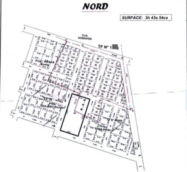 Terrain en vente à Bagbé entre Noépé et Djéméké – 2,5 millions FCFA