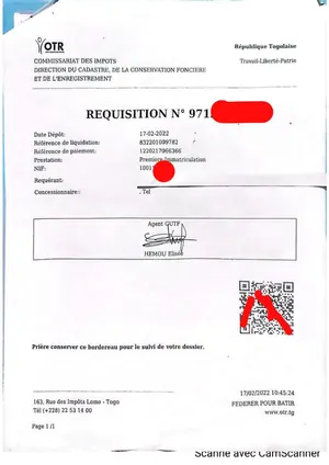 Terrain demi-lot clôturé en vente à Legbassito Kognito – 8,5 millions FCFA — photo 3