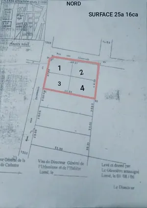 Terrain 2550 m² en vente en angle de rue à Agoè Kitidjan – 65 millions FCFA
