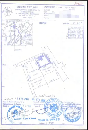 Terrain 679 m² angle de rue à vendre à Atikpodji – 210 millions FCFA