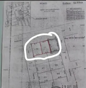 Terrain 3 lots 1800 m² en vente en bordure des pavés à Adéwui – 450 millions FCFA