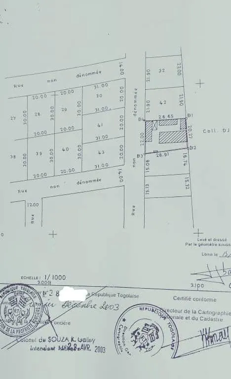 Terrain 1 lot de 600 m² en vente à Forever-Wuiti, Cité Renaissance – 100 millions FCFA