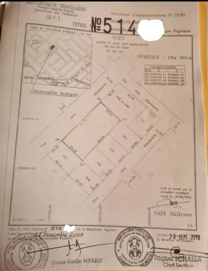 Terrain 3 lots à vendre à Agoé Anokui – prix par lot 35 millions FCFA — photo 2