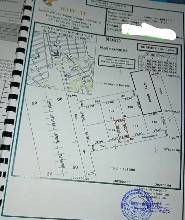 Terrain 1 lot à vendre en plein centre-ville à Ahouanoucopé – à partir de 90 millions FCFA