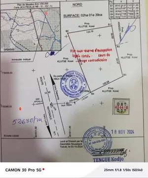 Terrain 2 hectares à vendre à Tsévié Kolonou – 26 millions FCFA