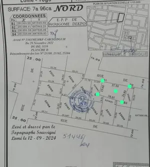 Terrain 796 m² en vente à Zanguera – 25 millions FCFA — photo 2