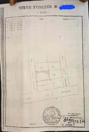 Terrain 709 m² en vente à Tokoin Sotèd – 40 millions FCFA
