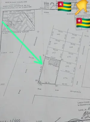 Maison inachevée en angle de rue sur 2 lots et demi en vente à Agoè Camp FIR – 1474 m² – à partir de 130 millions FCFA — photo 7